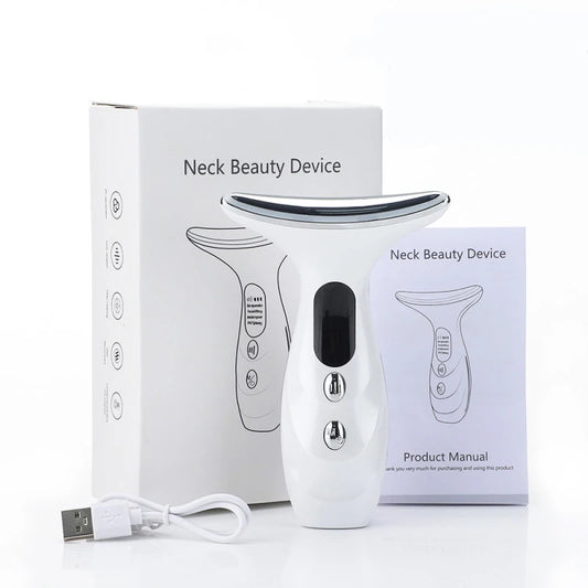 Appareil Raffermissant Visage & Cou | Soin Lifting LED & Micro-courant Chauffant